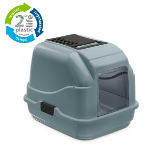 Wc P/Gato Reciclado Easy Cat Azul IMAC Wc P/Gato Reciclado Easy Cat Azul IMAC