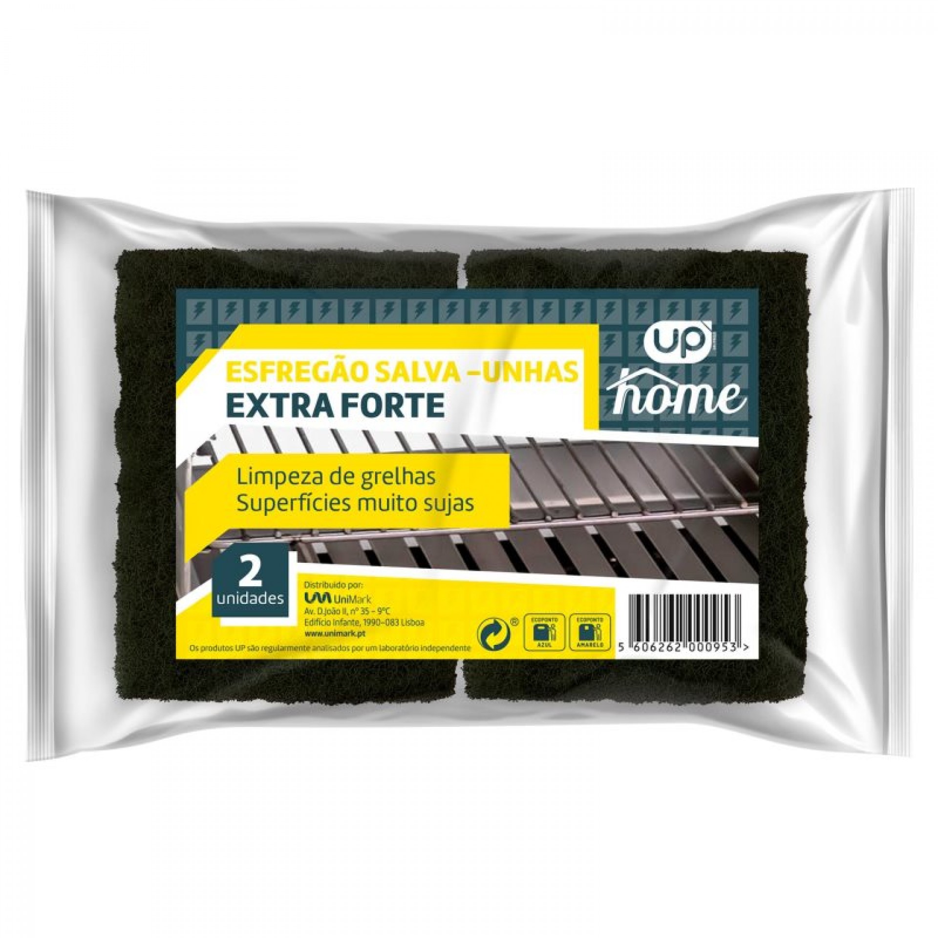 Esfregão Fibra Preta Ultra Abrasivo 3 UN 500 G UP