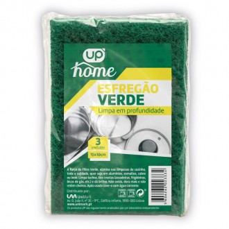Esfregão Verde Pequeno Home 3 UN UP Esfregão Verde Pequeno Home 3 UN UP