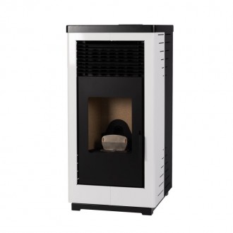 Salamandra Pellets 11Kw Quadrada Branca Salamandra Pellets 11Kw Quadrada Branca