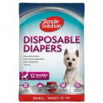 Fraldas Descartáveis P/Cão S 12 UN SIMPLE SOLUTION Fraldas Descartáveis P/Cão S 12 UN SIMPLE SOLUTION