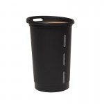 Cesto Quadrado Para Pellets Tampa Madeira 38 L EDA