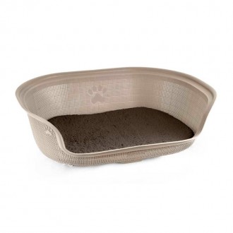 Cama P/Cão Oval Taupe Cama P/Cão Oval Taupe