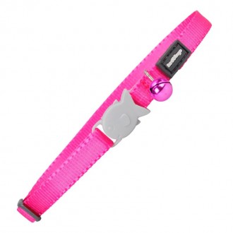 Coleira Para Gato De Nylon Rosa 20-32 MM RED DINGO Coleira Para Gato De Nylon Rosa 20-32 MM RED DINGO