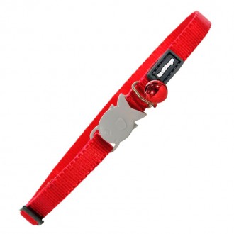 Coleira P/Gato De Nylon Vermelh 20-32 MM RED DINGO Coleira P/Gato De Nylon Vermelh 20-32 MM RED DINGO