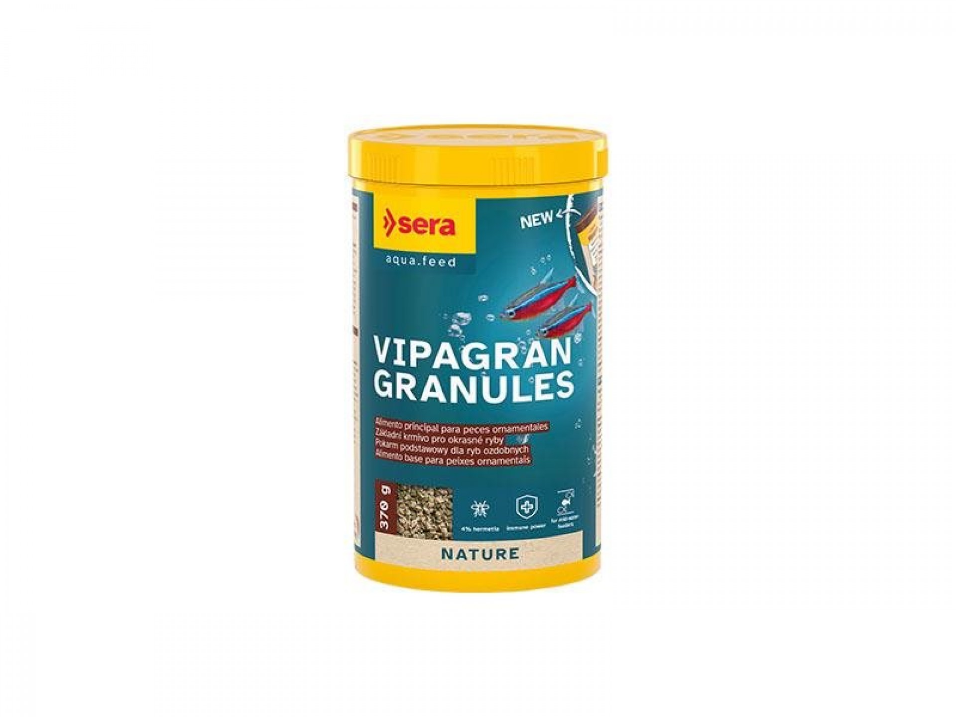 ALIMENTO PEIXES ÁGUA QUENTE VIPAGRAN GRANULADO 1000 ML
