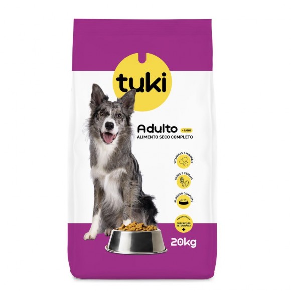 Alimento Seco Para Cão Adulto 20 KG TUKI Alimento Seco Para Cão Adulto 20 KG TUKI