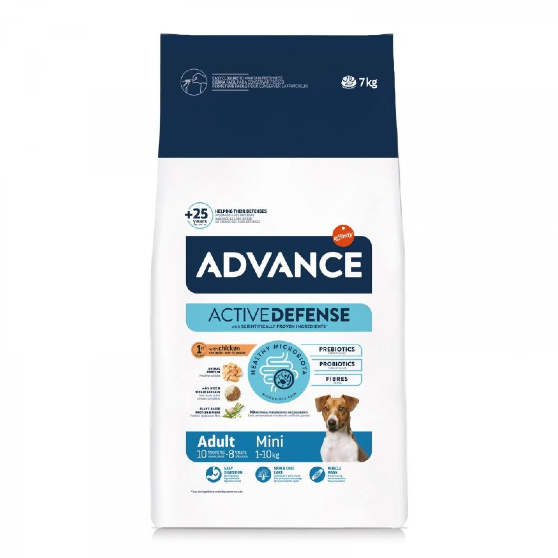 Alimento Seco Cão Mini Adulto Frango 7 KG ADVANCE