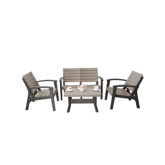 CONJUNTO COFFEE SOFÁ+2 CADEIRAS+MESA CONJUNTO COFFEE SOFÁ+2 CADEIRAS+MESA