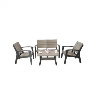 CONJUNTO COFFEE SOF�+2 CADEIRAS+MESA