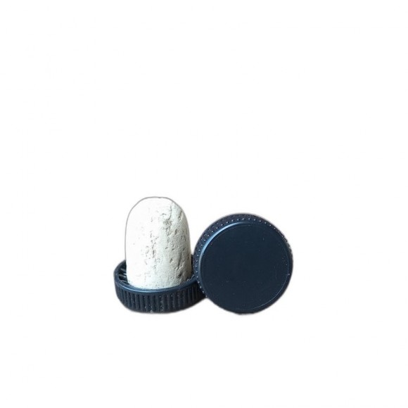 Rolha Colmatada Branca Encapsulada 5/6 Preto 100UN Rolha Colmatada Branca Encapsulada 5/6 Preto 100UN