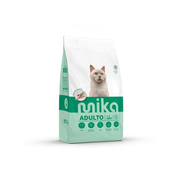 Alimento Seco Para Gato Adulto Carne 4 KG MIKA Alimento Seco Para Gato Adulto Carne 4 KG MIKA