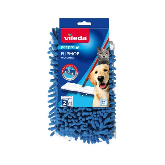 Recarga Mopa Pet Flip Microfibras VILEDA Recarga Mopa Pet Flip Microfibras VILEDA