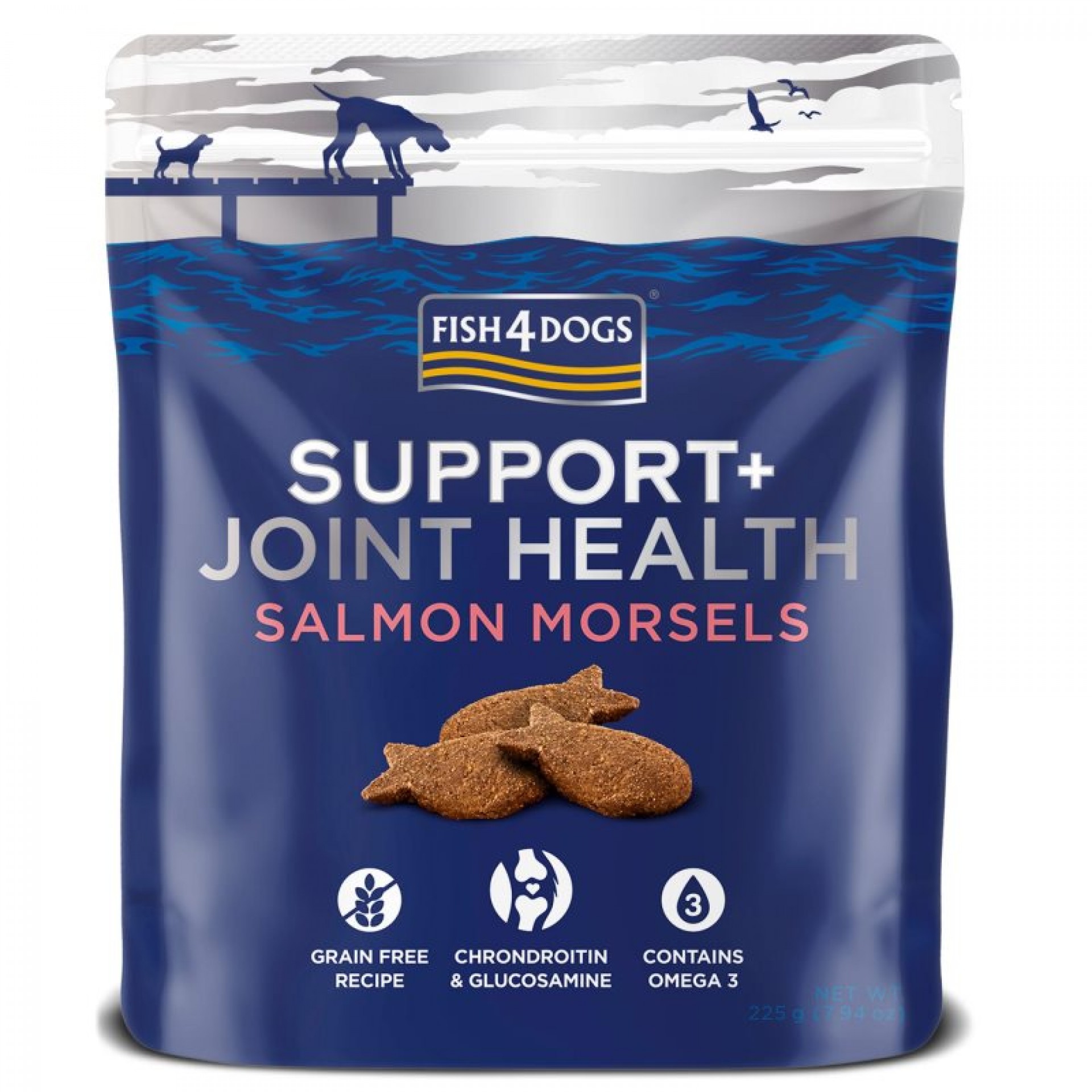 SNACK PARA CÃO SUPPORT+ ARTICULAÇÕES SALMÃO 225 G