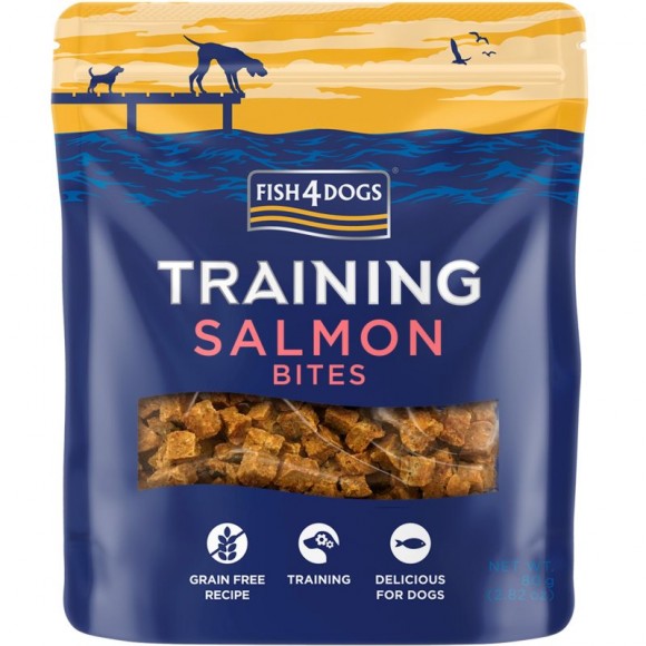 Snack Cão Training Adlt Salmão Bits 80 G FISH4DOGS Snack Cão Training Adlt Salmão Bits 80 G FISH4DOGS
