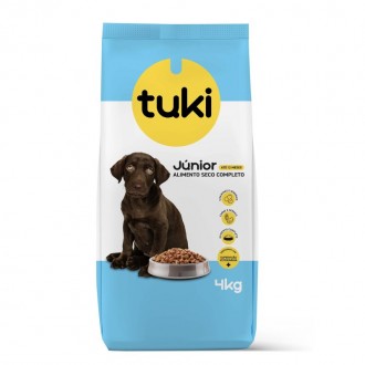 Alimento Seco Para Cão Júnior 4 KG TUKI Alimento Seco Para Cão Júnior 4 KG TUKI