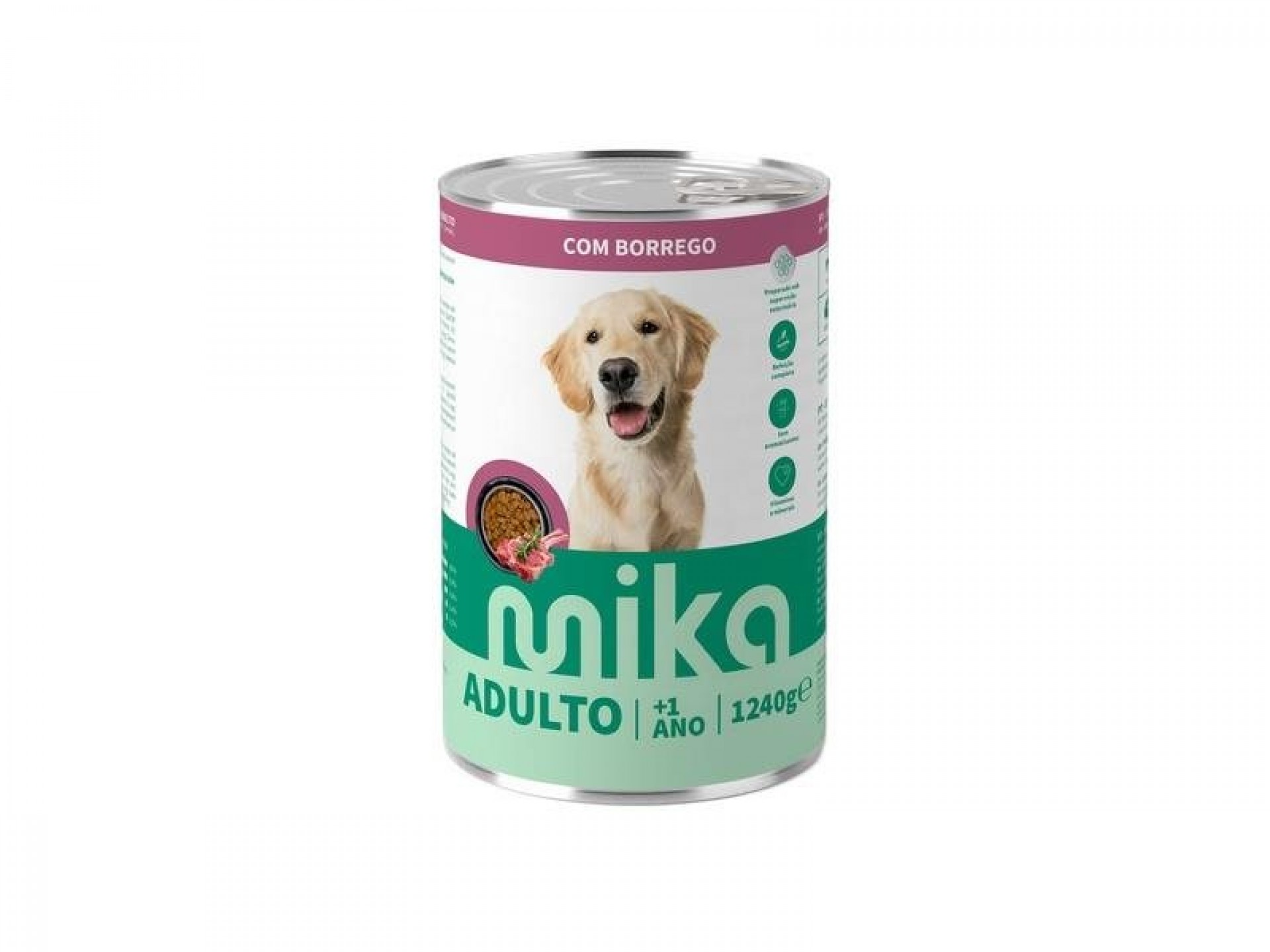ALIMENTO HÚMIDO PARA CÃO BORREGO MOLHO 1240 G