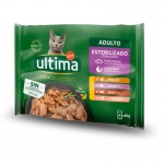Alimento Húmid Gat Esterilizad Carne 4X85 G ULTIMA Alimento Húmid Gat Esterilizad Carne 4X85 G ULTIMA