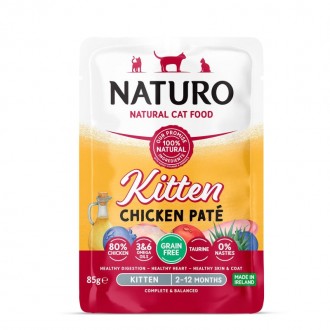 Alimento Húmido Para Gatinho Frango 85 G NATURO Alimento Húmido Para Gatinho Frango 85 G NATURO