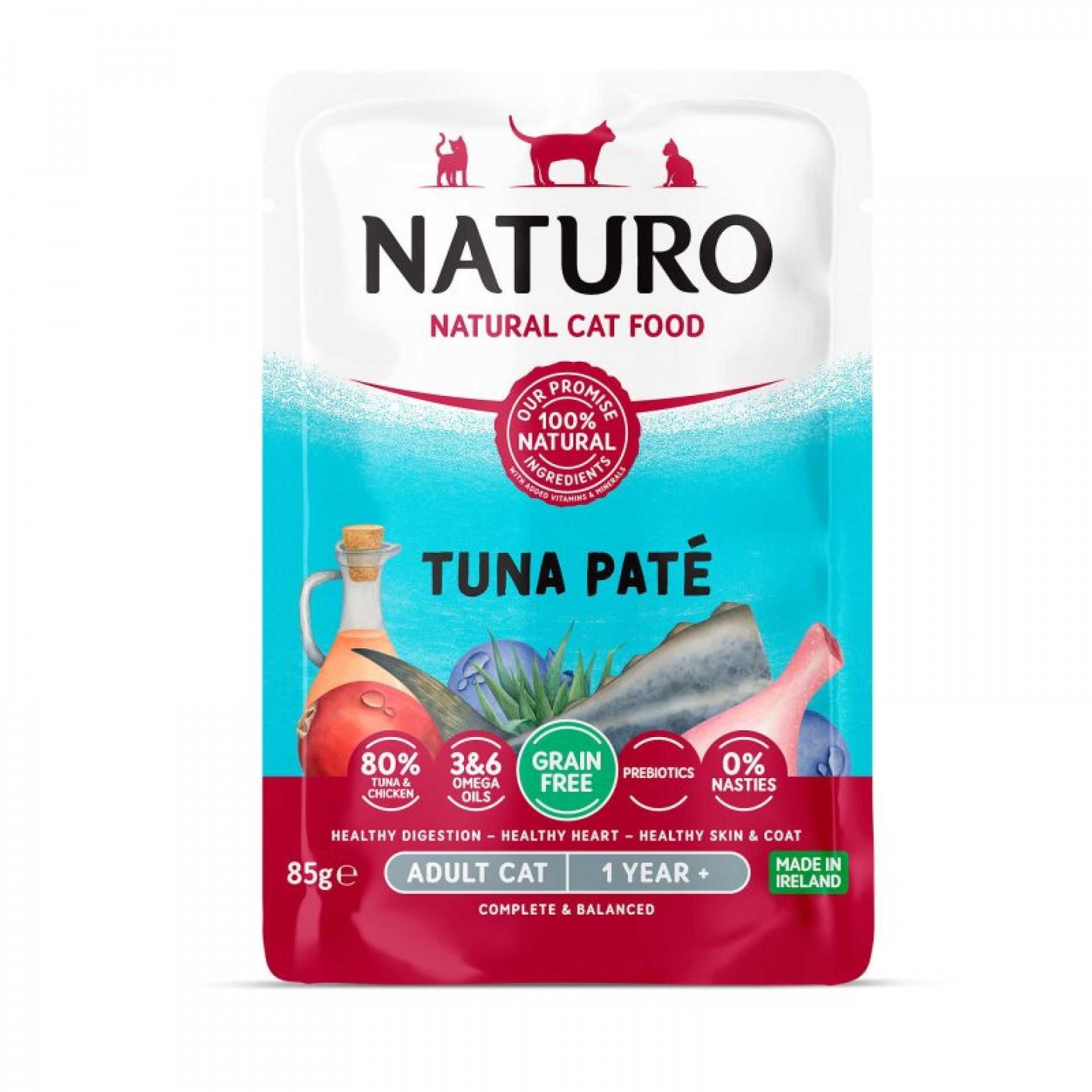 Alimento Húmido Para Gato Atum 85 G NATURO