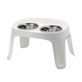 Comedouro Elevado Skybar Branco 2X1950 ML MODERNA Comedouro Elevado Skybar Branco 2X1950 ML MODERNA