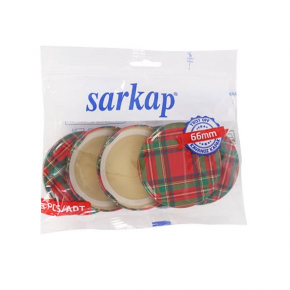 Tampa Metal Para Frasco Xadrez Scots 66MM 6UN