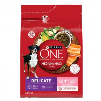Alim Sc Cão Adult Delicad Salmão 2,5 KG PURINA ONE Alim Sc Cão Adult Delicad Salmão 2,5 KG PURINA ONE