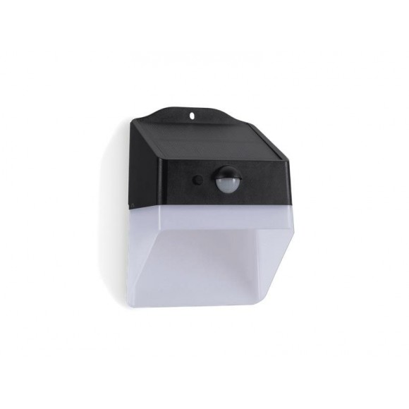 Aplique Solar 2W 220LM 6000K PRETO ASLO Aplique Solar 2W 220LM 6000K PRETO ASLO