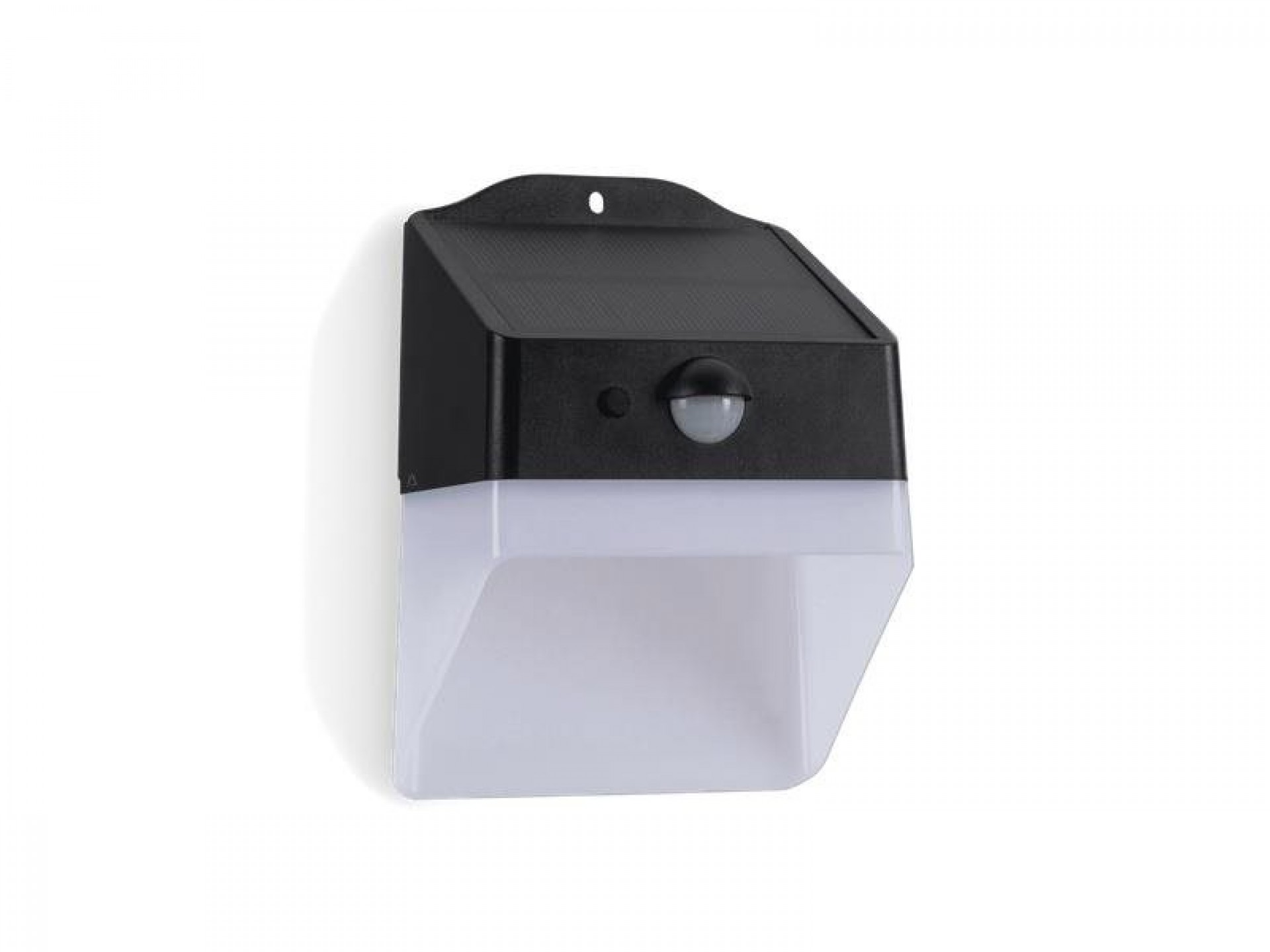 Aplique Solar 2W 220LM 6000K PRETO ASLO