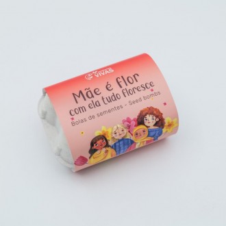 Bolas Sementes Mãe É Flor 6UN SEMENTES VIVAS Bolas Sementes Mãe É Flor 6UN SEMENTES VIVAS