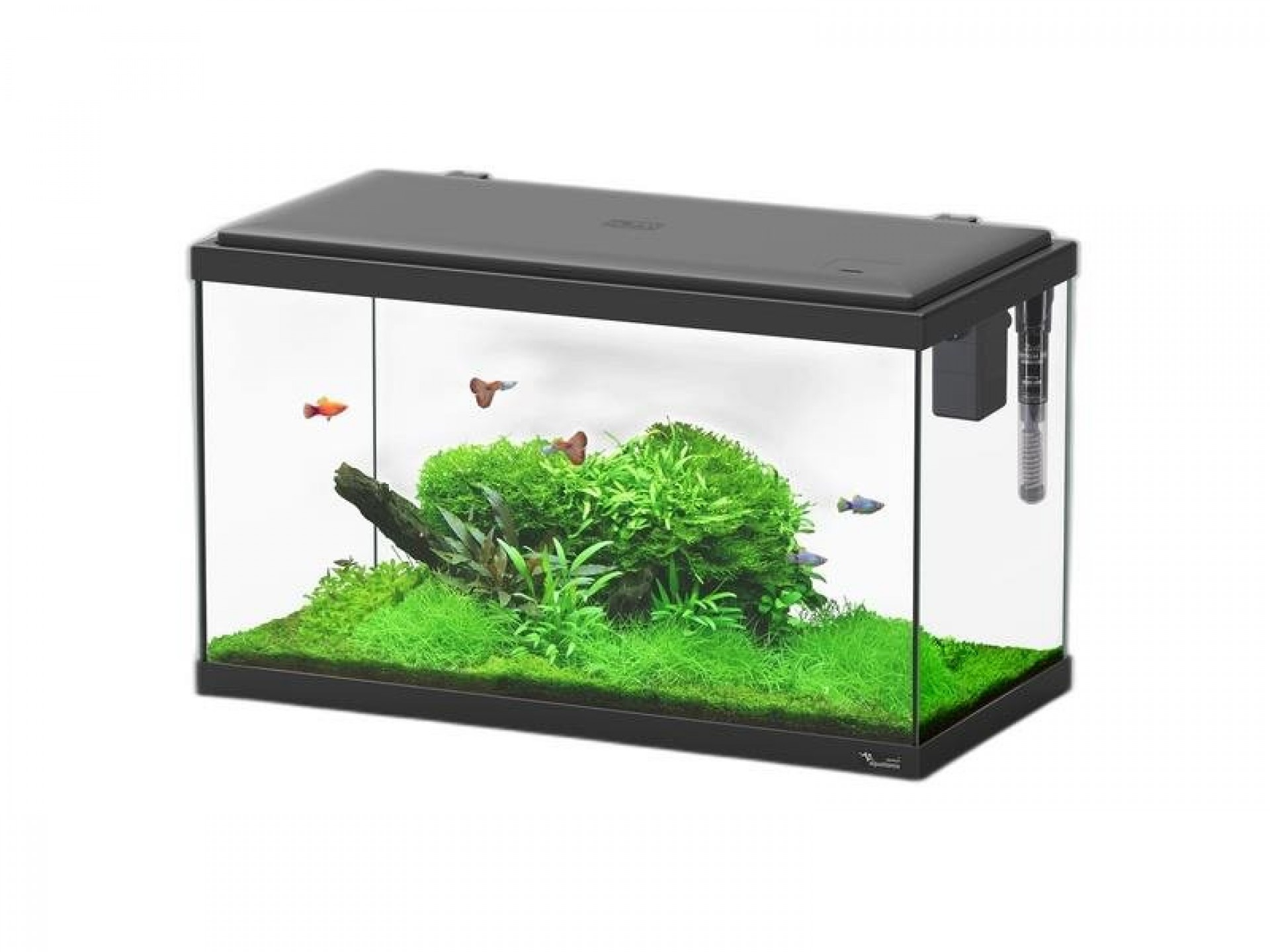 Kit Aquário Explorer Paris Preto 58 L AQUATLANTIS