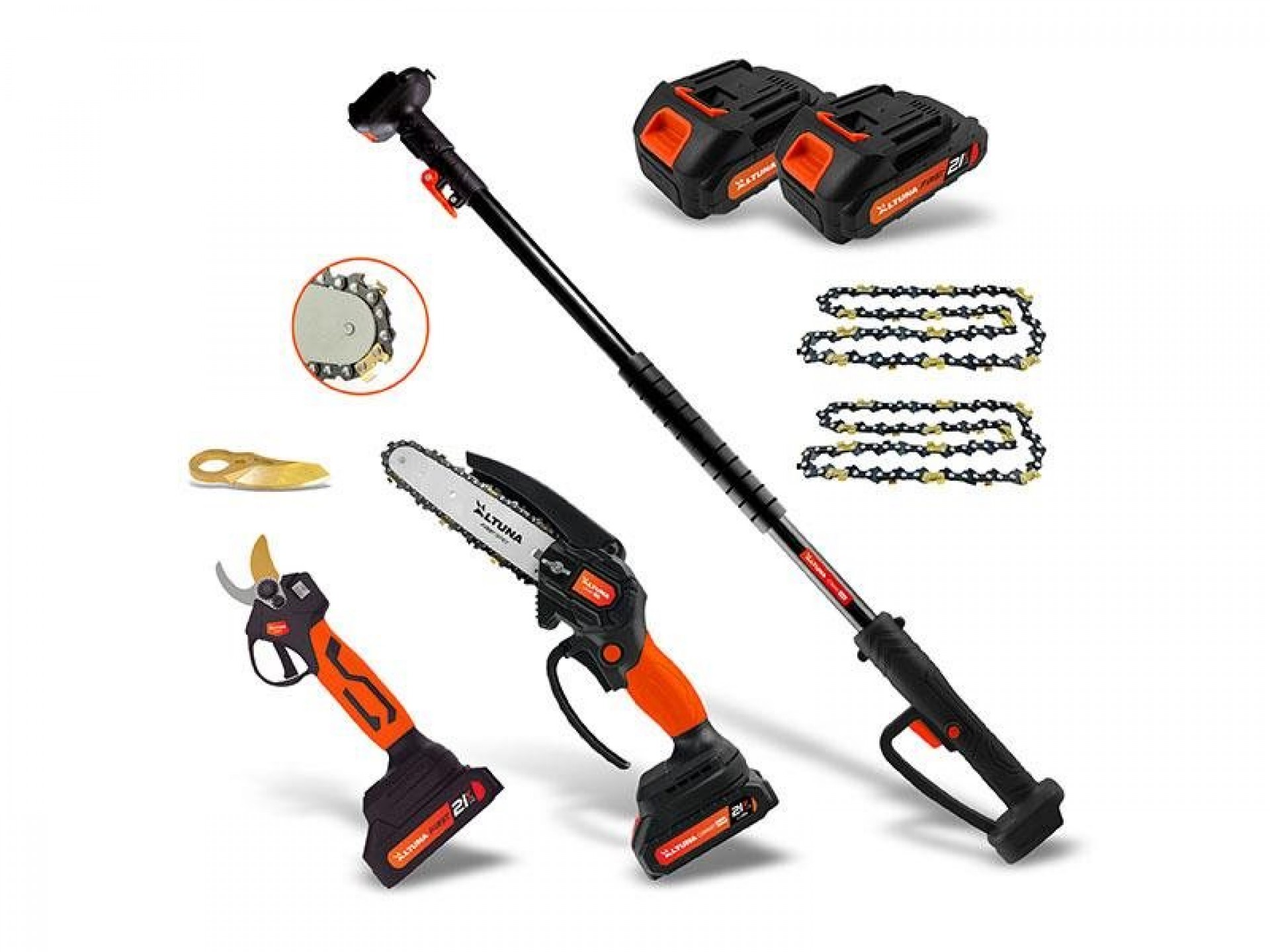 Kit Tesoura + Motoserra + Lanca A Bateria AFKIT ALTUNA