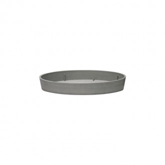 Prato Vaso Cone Truncado 20 CM Cinza ART PLAST