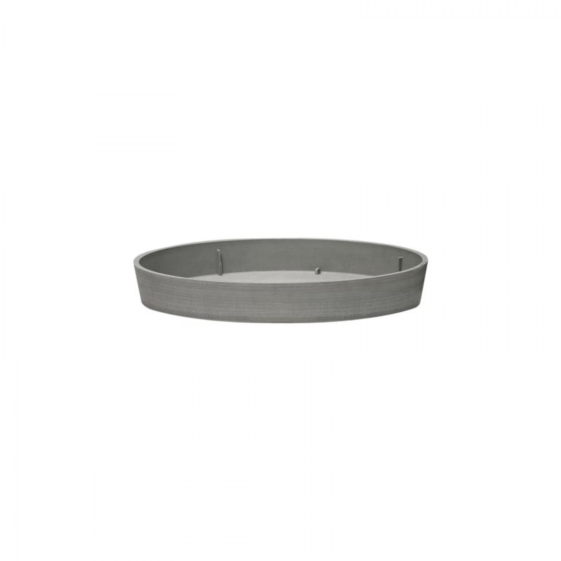 Prato Vaso Cone Truncado 30 CM Cinza ART PLAST