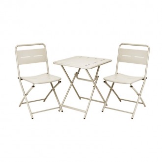 Conjunto Metal Varanda Branco PROGARDEN Conjunto Metal Varanda Branco PROGARDEN