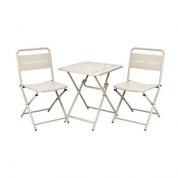Conjunto Metal Varanda Branco PROGARDEN Conjunto Metal Varanda Branco PROGARDEN