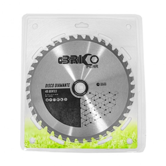 Disco 40 Dentes 255X2X25,5 MM BRICOFERR Disco 40 Dentes 255X2X25,5 MM BRICOFERR