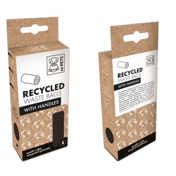 SACOS HIGI�N RECICLADOS C/PEGA 15 UNIDADES 4 ROLOS