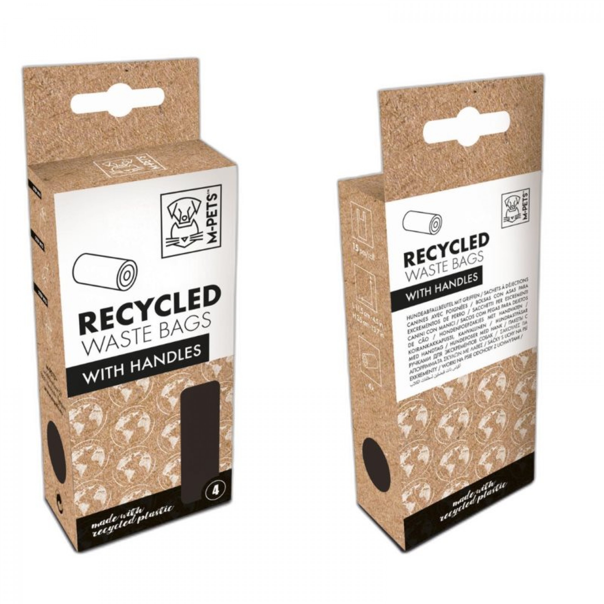 SACOS HIGIÉN RECICLADOS C/PEGA 15 UNIDADES 4 ROLOS