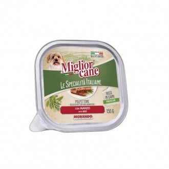 Alimento Húmido Cão Mini Vaca 150 G MIGLIORCANE Alimento Húmido Cão Mini Vaca 150 G MIGLIORCANE