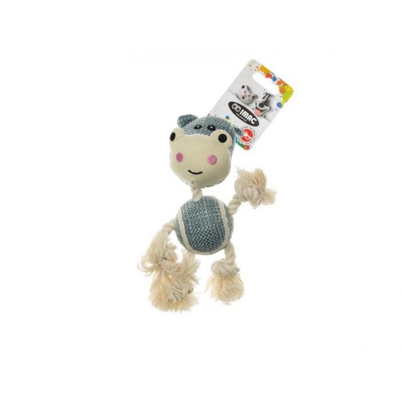 BRINQUEDO PARA C�O CORDA COM BOLA HIPO 25 CM