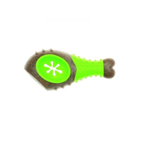 BRINQUEDO PARA CÃO PERNA FRANGO PORTA SNACK 13CM BRINQUEDO PARA CÃO PERNA FRANGO PORTA SNACK 13CM