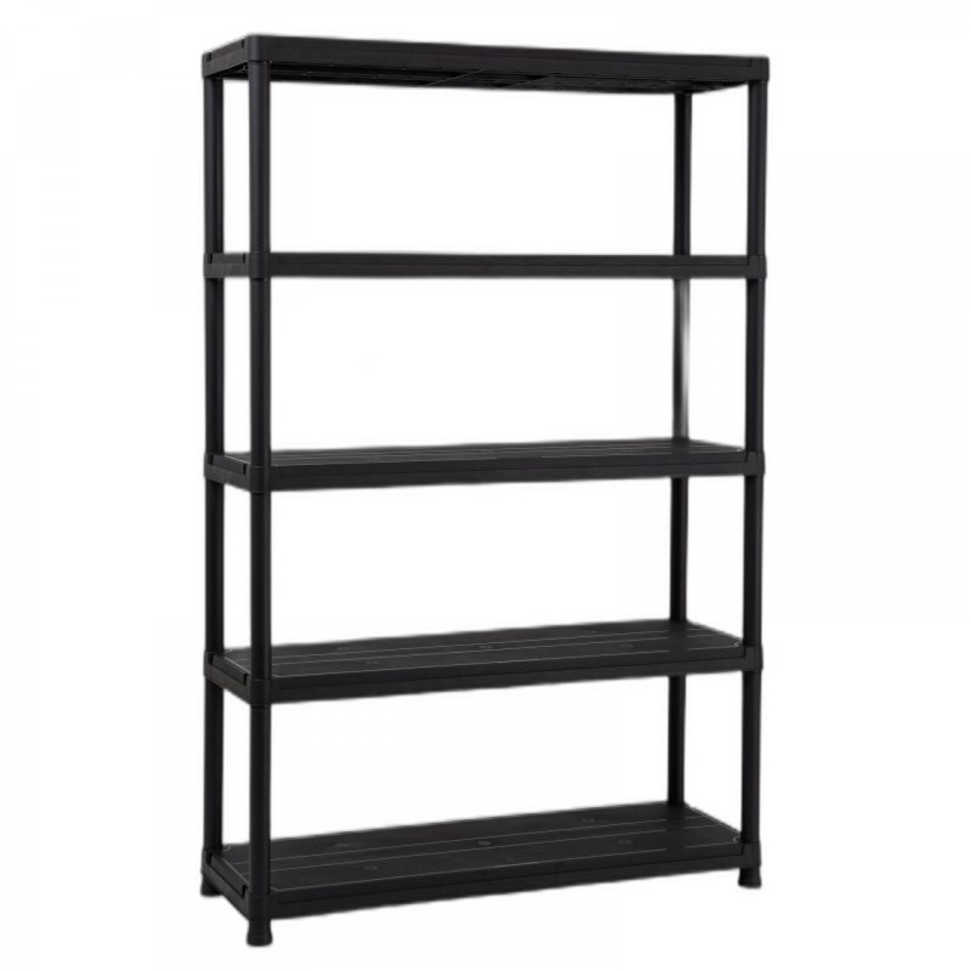 ESTANTE DE PLASTICO 5 PRATELEIRAS PRETO
