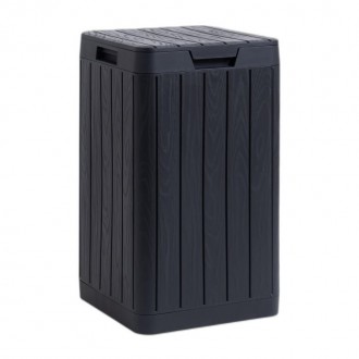 CAIXOTE DE JARDIM COM AL�AS ANTRACITE 80L