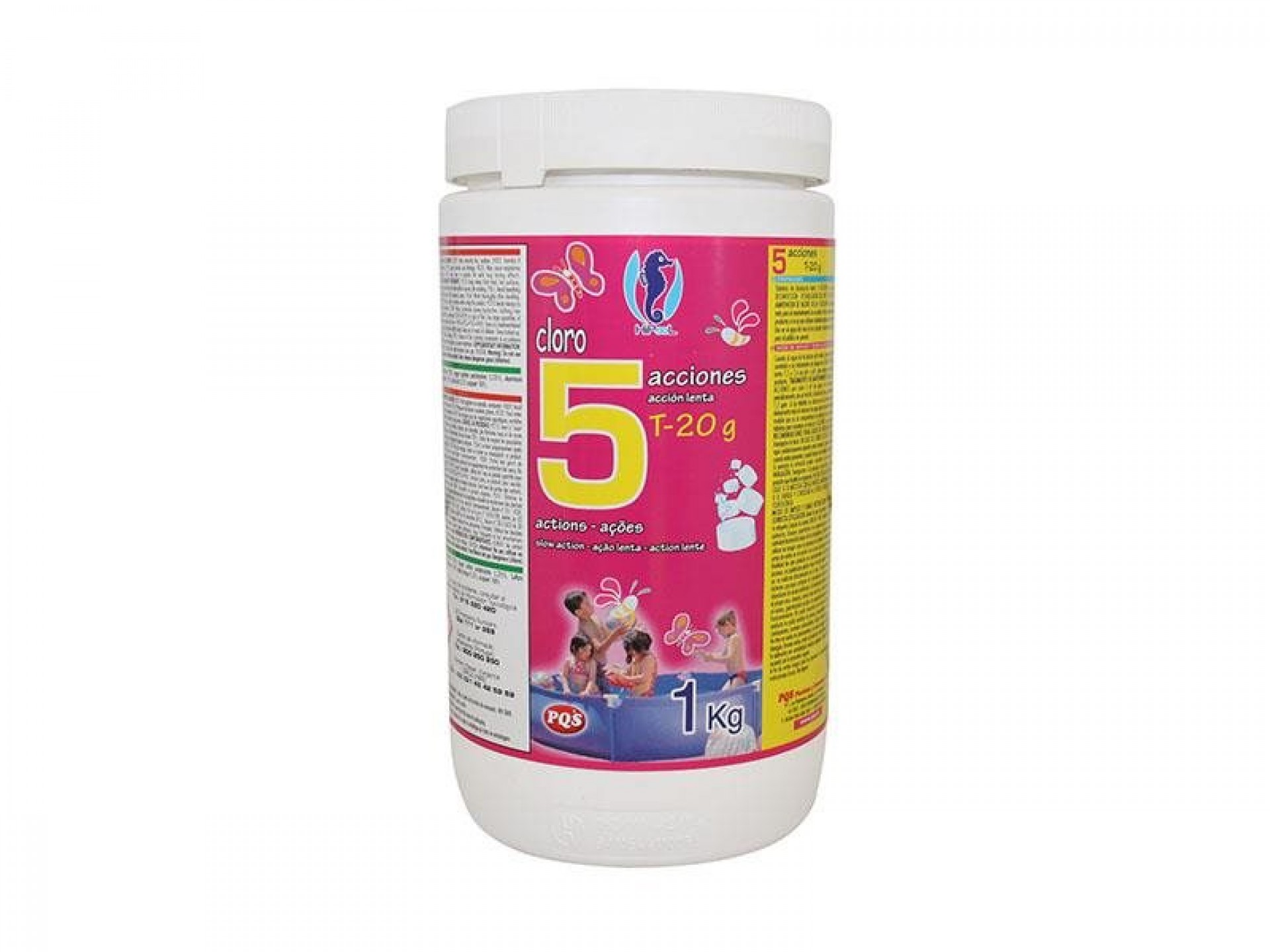 Cloro 5 Accões P20GR 1KG HIPOOL