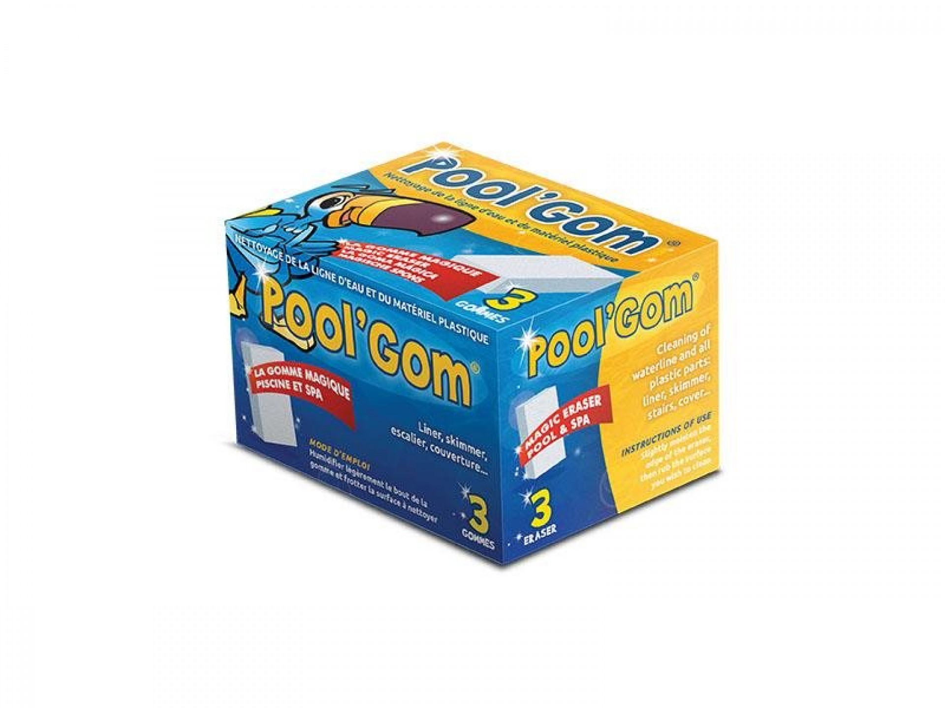 Esponja Mágica Para Piscina 3 Unidaes TOUCAN