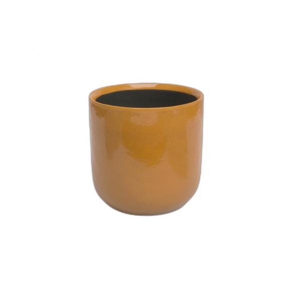 Vaso Jupiter 16 Vidrado Amarelo Outono ARTEVASI Vaso Jupiter 16 Vidrado Amarelo Outono ARTEVASI