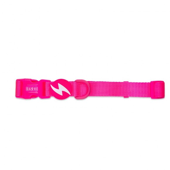 Coleira Neon Rosa M DASHI Coleira Neon Rosa M DASHI