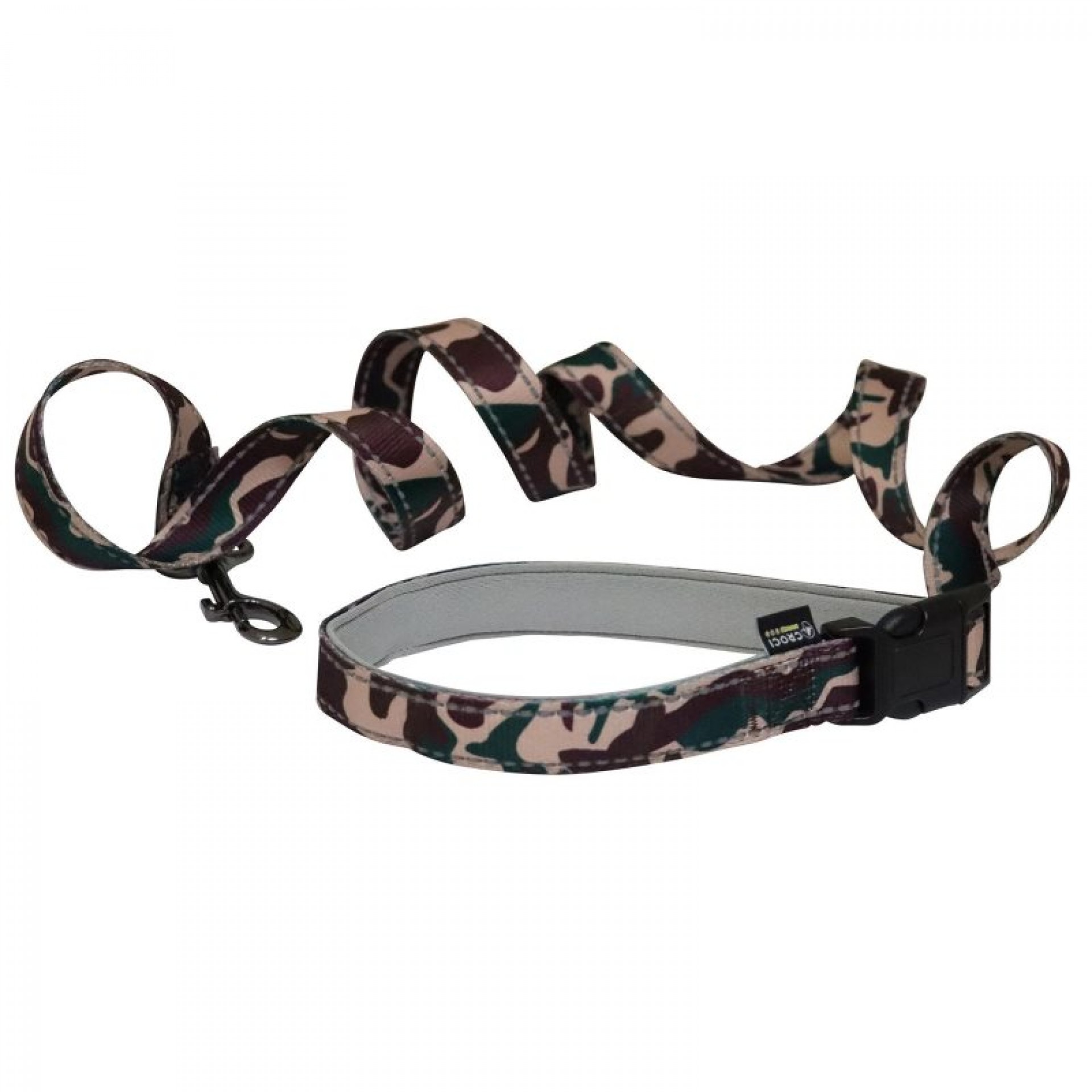 Trela Reflect Army 150 CM CROCI HIKING