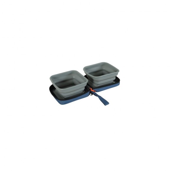 Tigela Dobravel 2Em1 700ML Azul BIVOUK